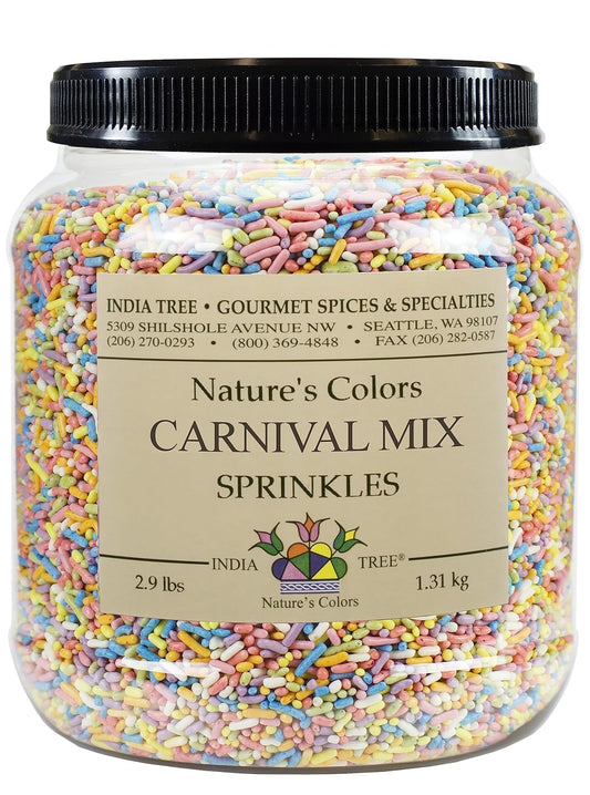 Pastel Rainbow Sprinkles for Baking - Dye-Free & Allergen-Free