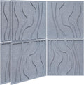 BUBOS Large Acoustic Panels 6-Pack - Thick Sound Absorbing Wall Panels