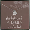 EFYTAL Marathon Runner 26.2 Necklace - Dainty Sterling Silver Gift