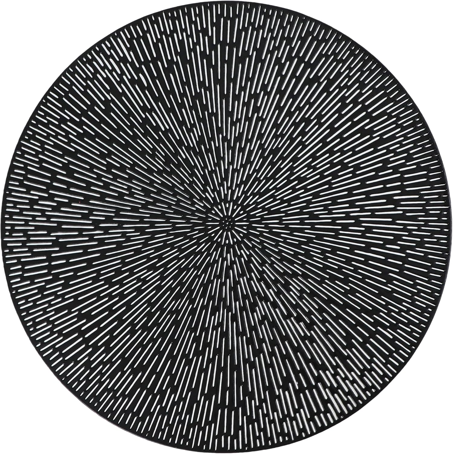 Elegant Black Vinyl Placemats Set of 18 for Dining Tables