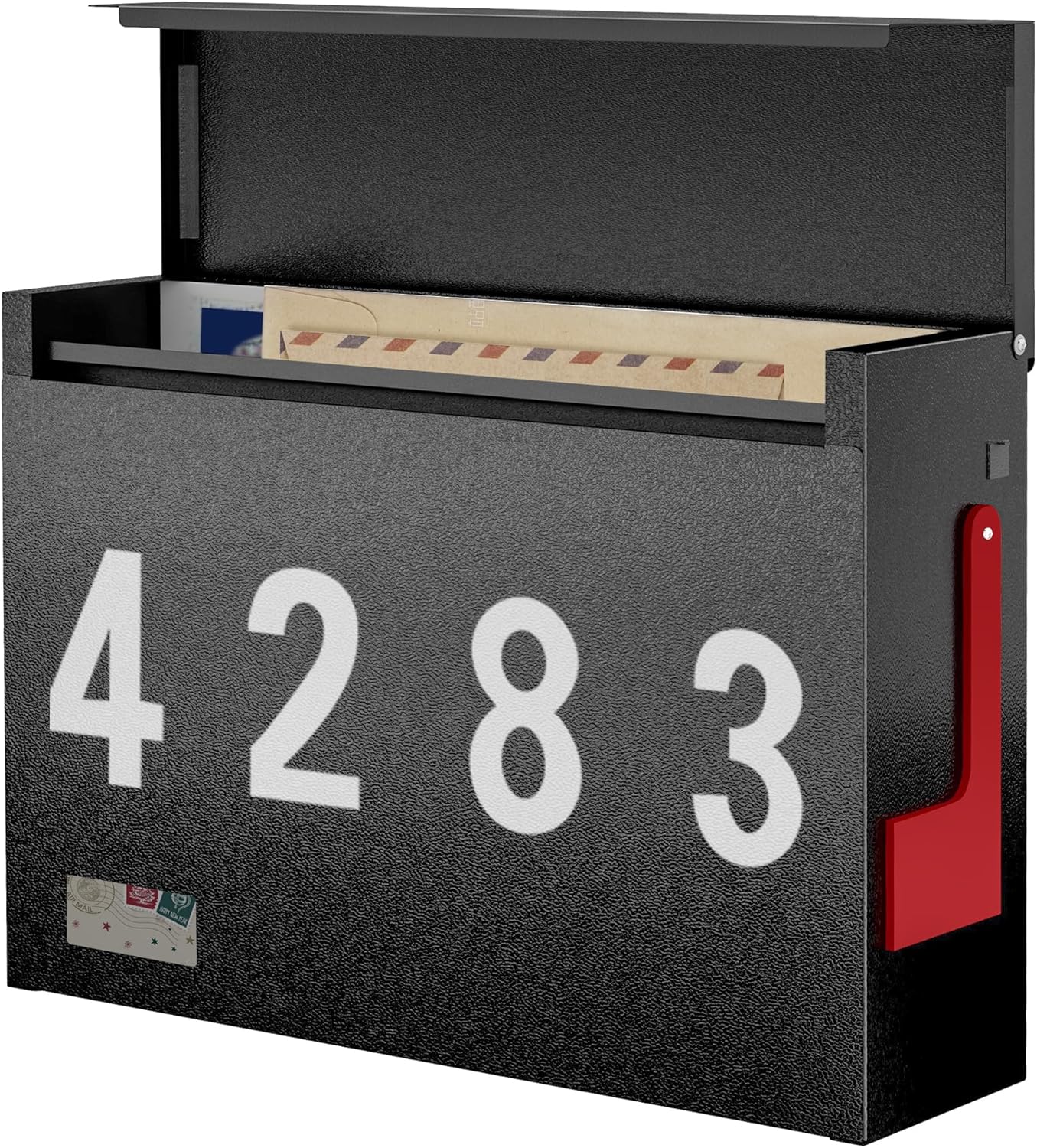 Modern Mailbox for Outside - Durable Wall Mount Design