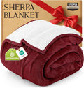 Utopia Bedding Sherpa Blanket King Size - Soft Reversible Throw