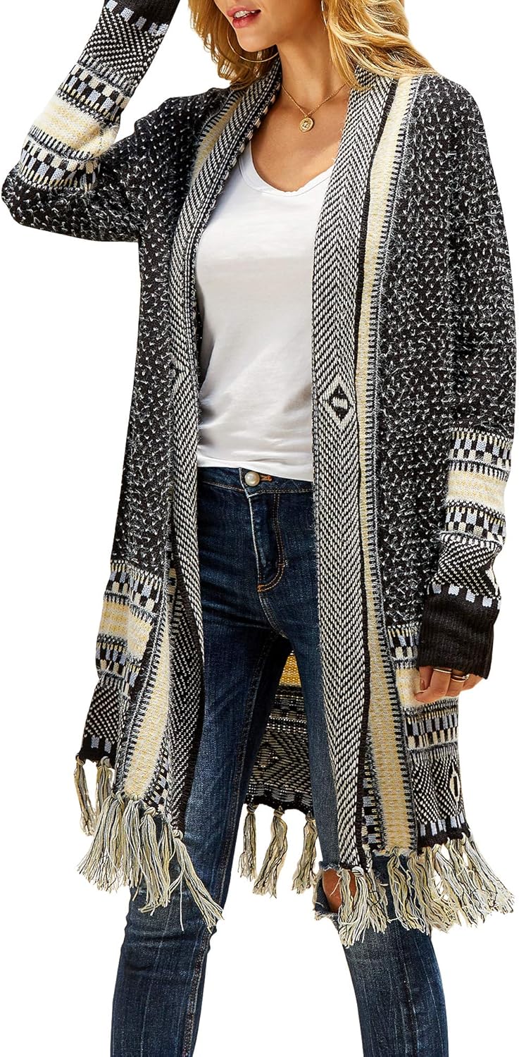 FERBIA Women Boho Cardigan Sweater for Stylish Fall Looks