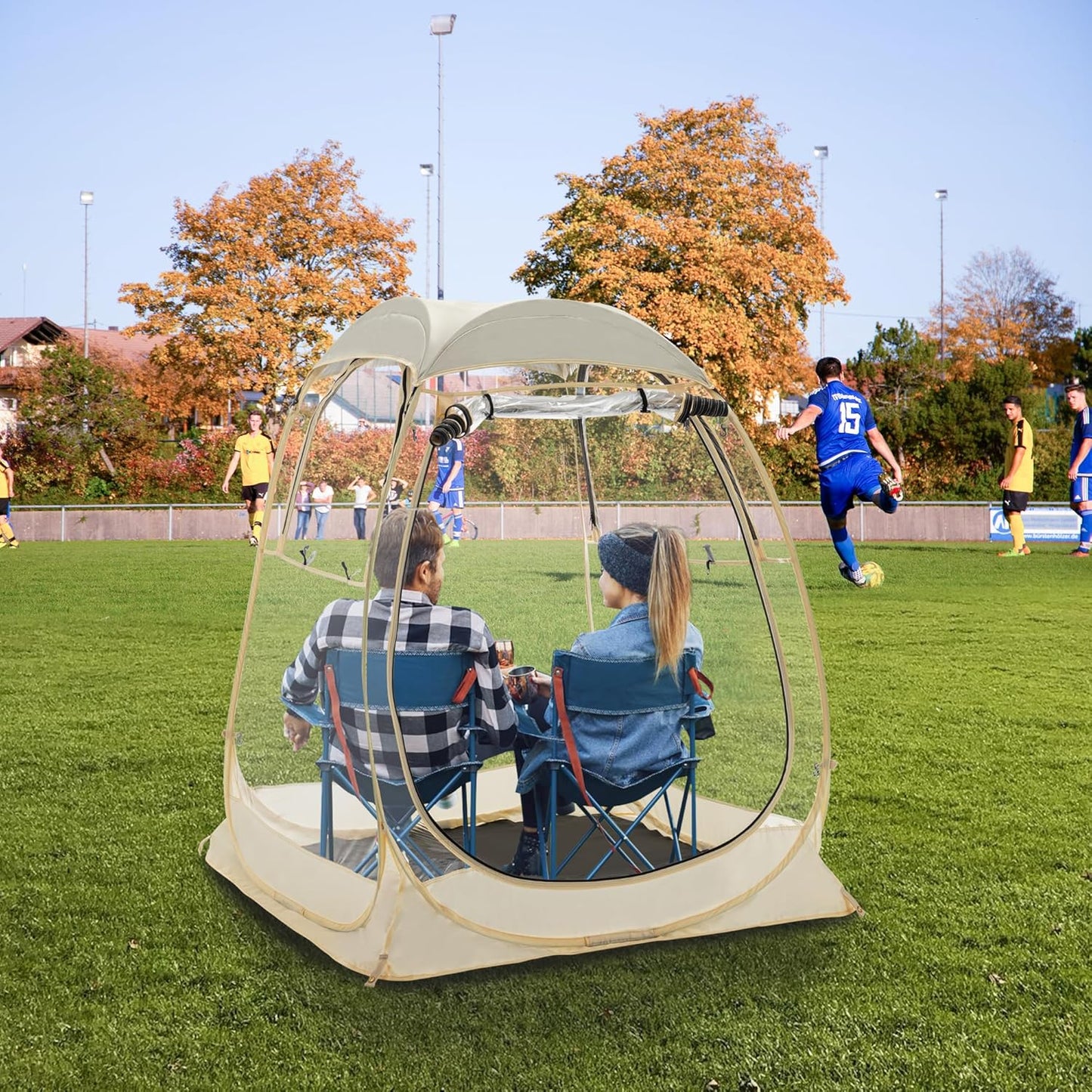 Instant All-Weather Sports Tent - Stay Dry & Enjoy Outdoor Events!
