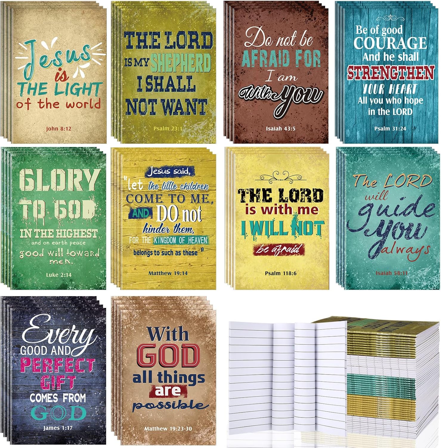 Christian Notepad Set - Inspiring Mini Journals