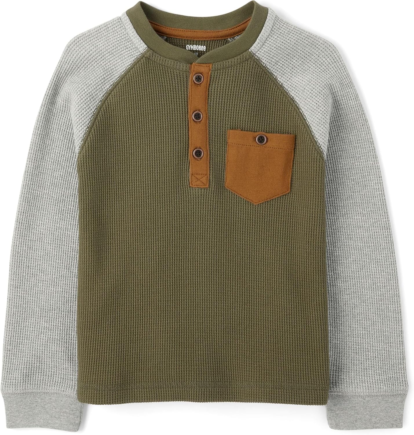 Gymboree Boys Long Sleeve Thermal Henley Shirt for Toddlers