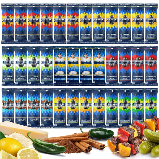 Chinook Seedery Low Sodium Sunflower Seeds Variety Pack for Snacks
