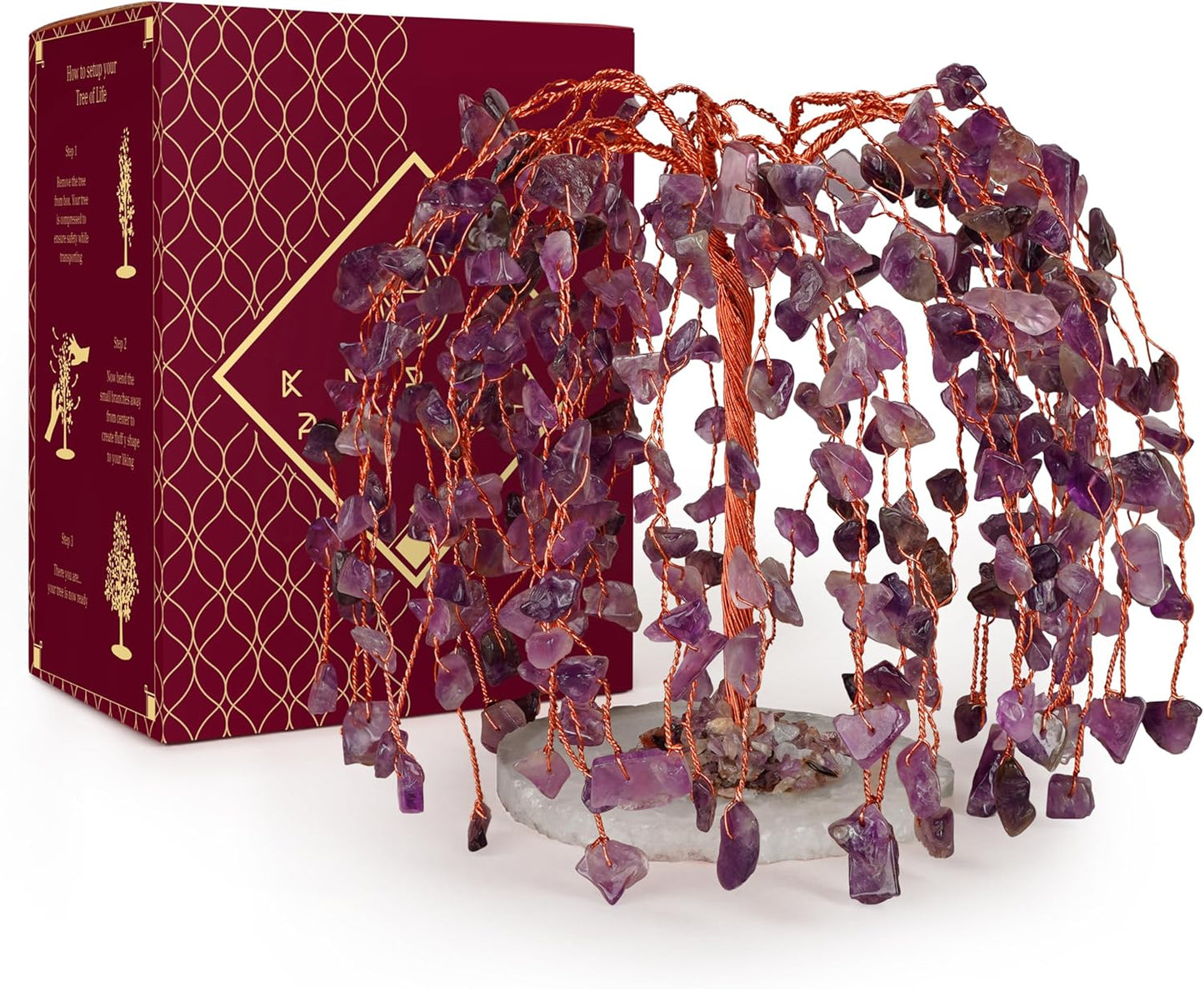 Amethyst Chakra Tree: Good Luck & Positive Energy
