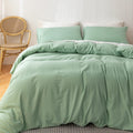 HeimenAogo Egyptian Cotton Duvet Cover Set King for Ultimate Comfort