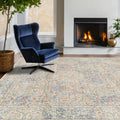 Washable Dining Room Rugs 6x9 Area Rug for Living Room - Vintage