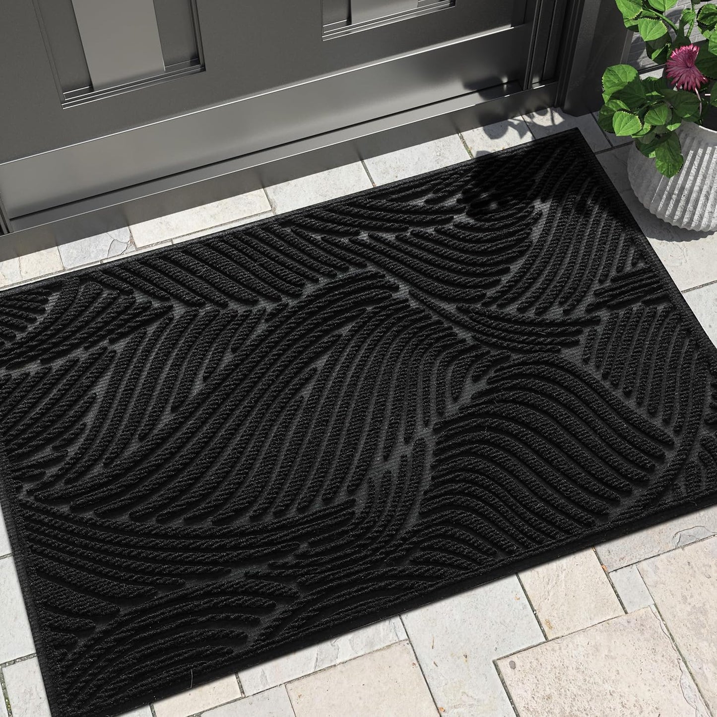 Yimobra Large Door Mat 36x24 - Waterproof Non-Slip Welcome Mat