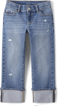 Girls' Button Front Super Skinny Jeans for Stylish Kids