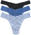 hanky panky Daily Lace Original Rise Thongs 3 Pack - One Size fit 4-14