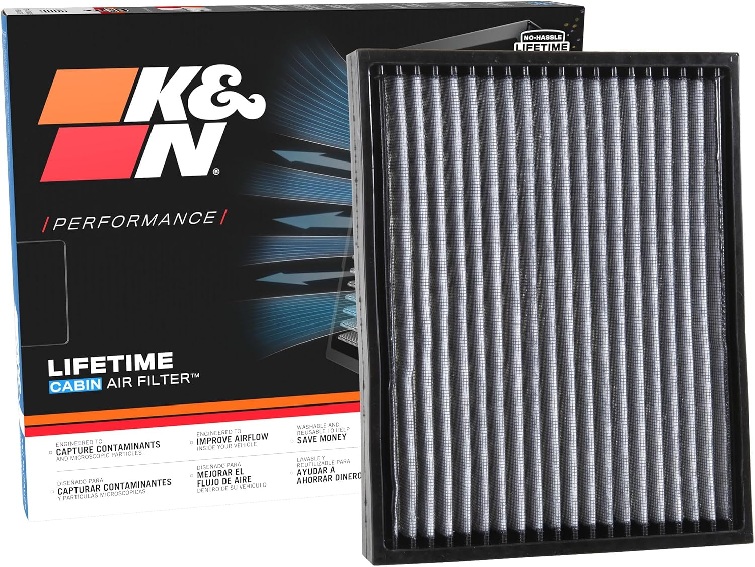 K&N LIFETIME Cabin Air Filter for 2015-2025 FORD/LINCOLN