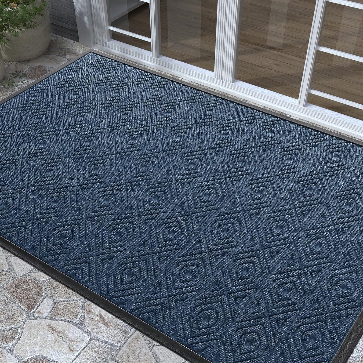 Yimobra Heavy Duty Door Mat for Indoor Outdoor Use, 60 x 36 in