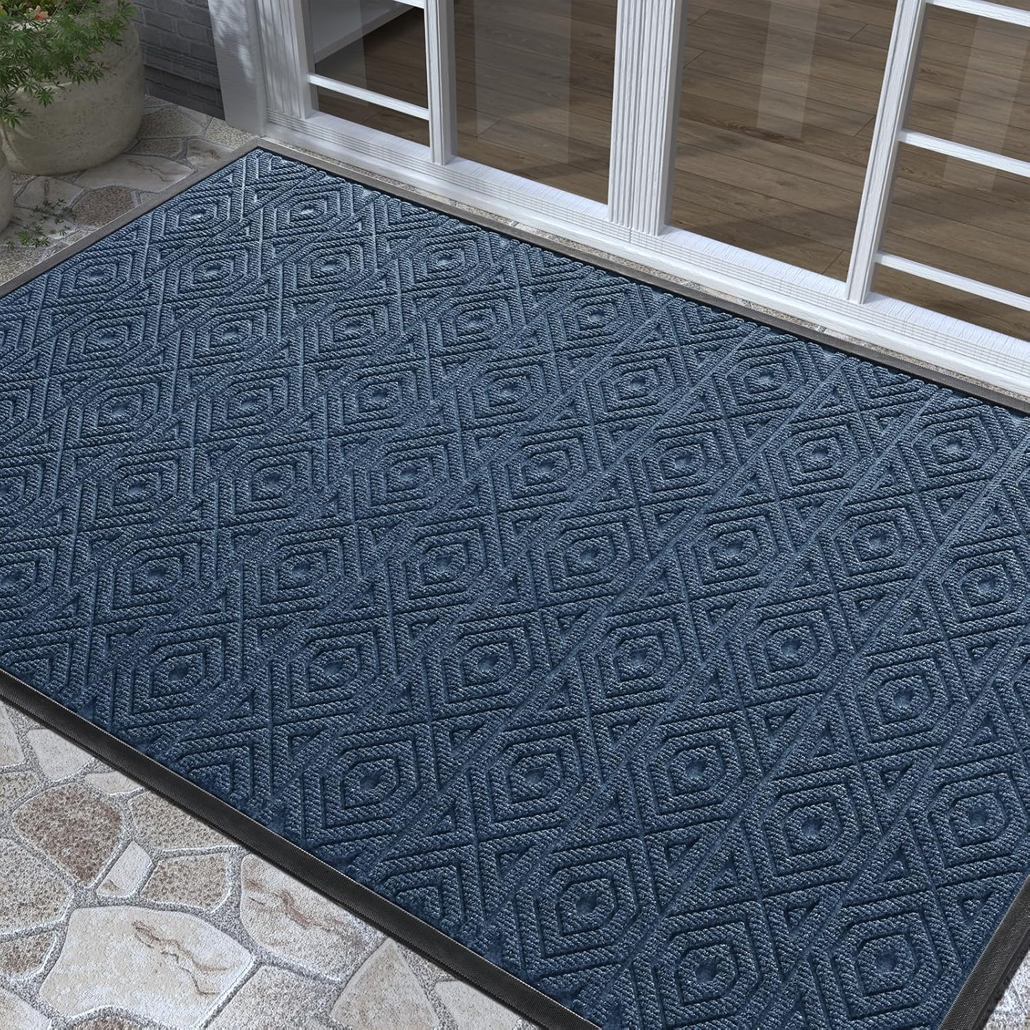 Yimobra Heavy Duty Door Mat for Indoor Outdoor Use, 60 x 36 in