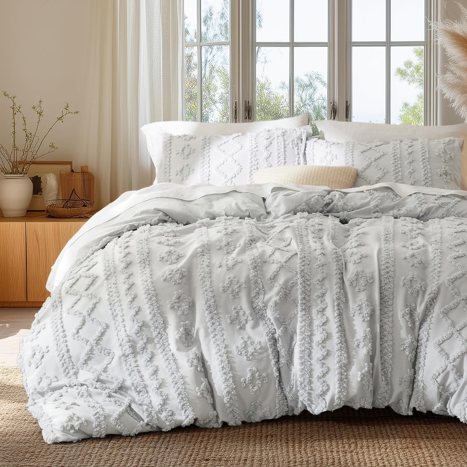 Boho Kids Duvet Cover Queen Size for Chic Bedroom Style