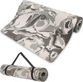 Eco Friendly Yoga Mat Gray Camouflage - Non-Slip Travel Mat