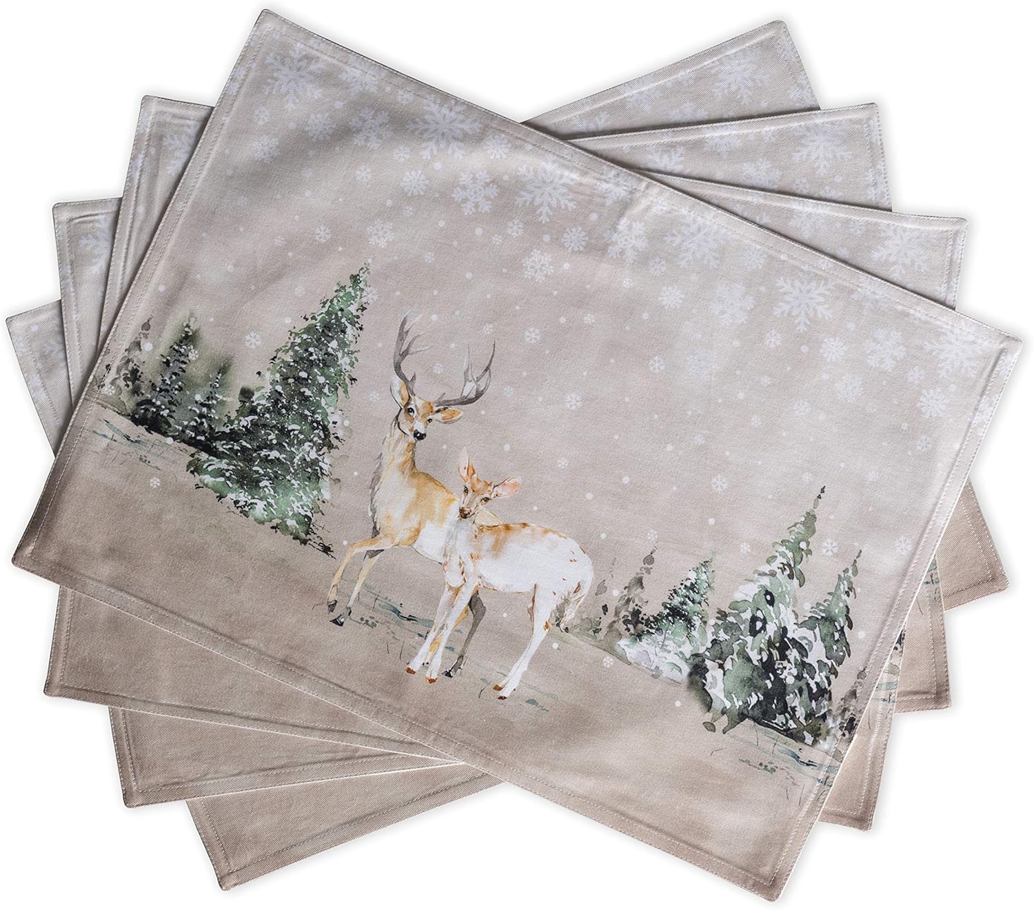 Maison d' Hermine Cotton Placemats Set of 4 for Elegant Dining