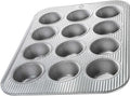 USA Pan Muffin Pan 12-Well, Aluminized Steel - Reliable Nonstick