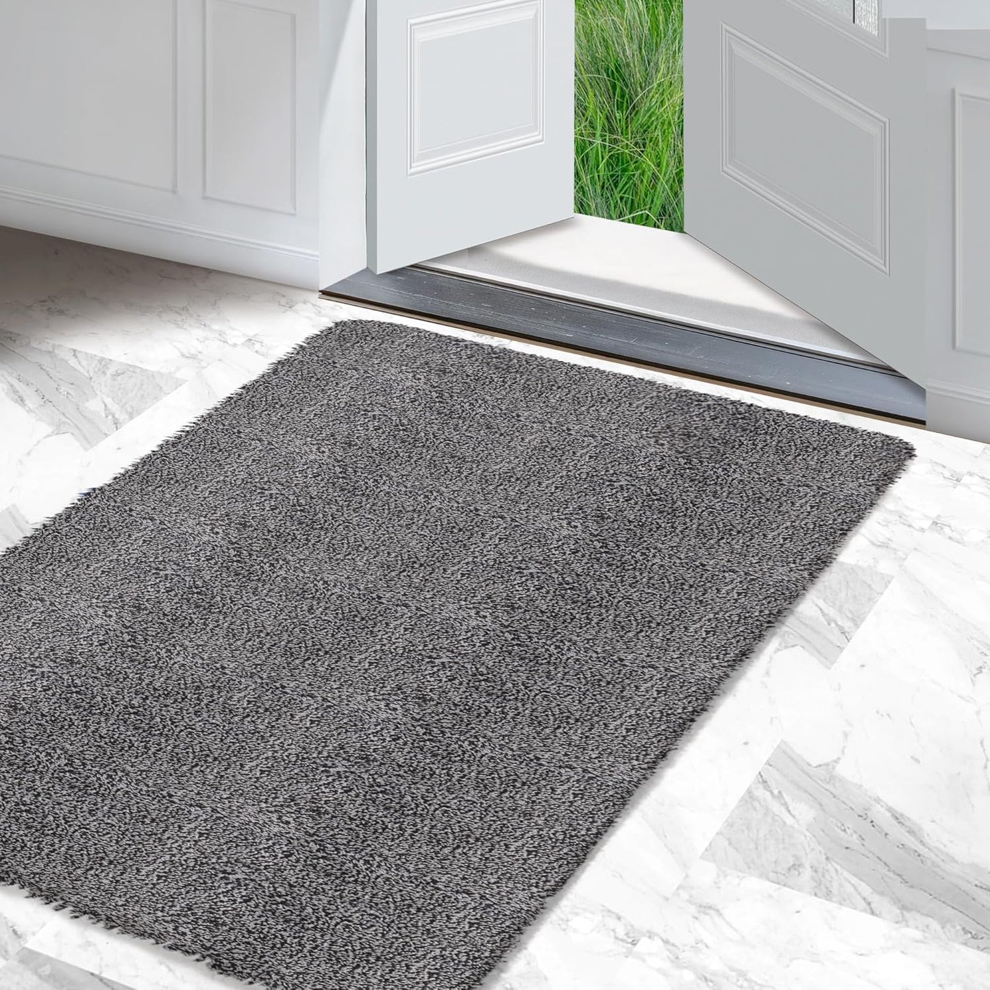 Premium Microfiber Indoor Door Mat for Entryway - 36x60 in