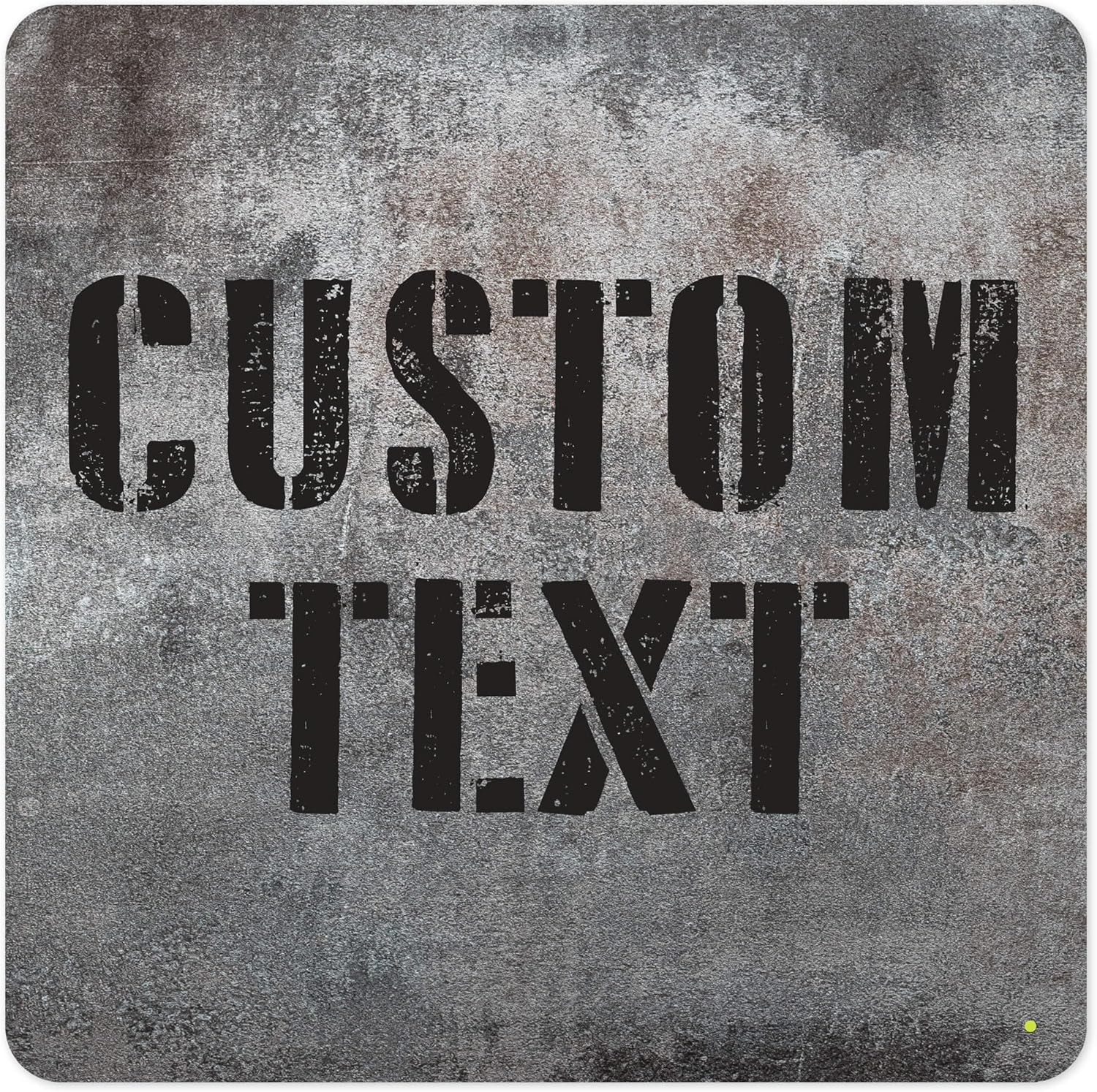 Custom Street Sign with 11 Font Colors and 24x24 Inches Size