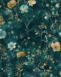 Vintage Floral Peel and Stick Wallpaper 17.5in x 393in - Waterproof