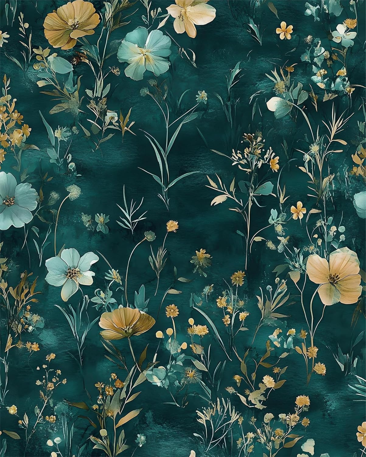 Vintage Floral Peel and Stick Wallpaper for Home Decor
