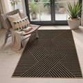 Lahome Modern Geometric Outdoor Easy Jute Rug for Home