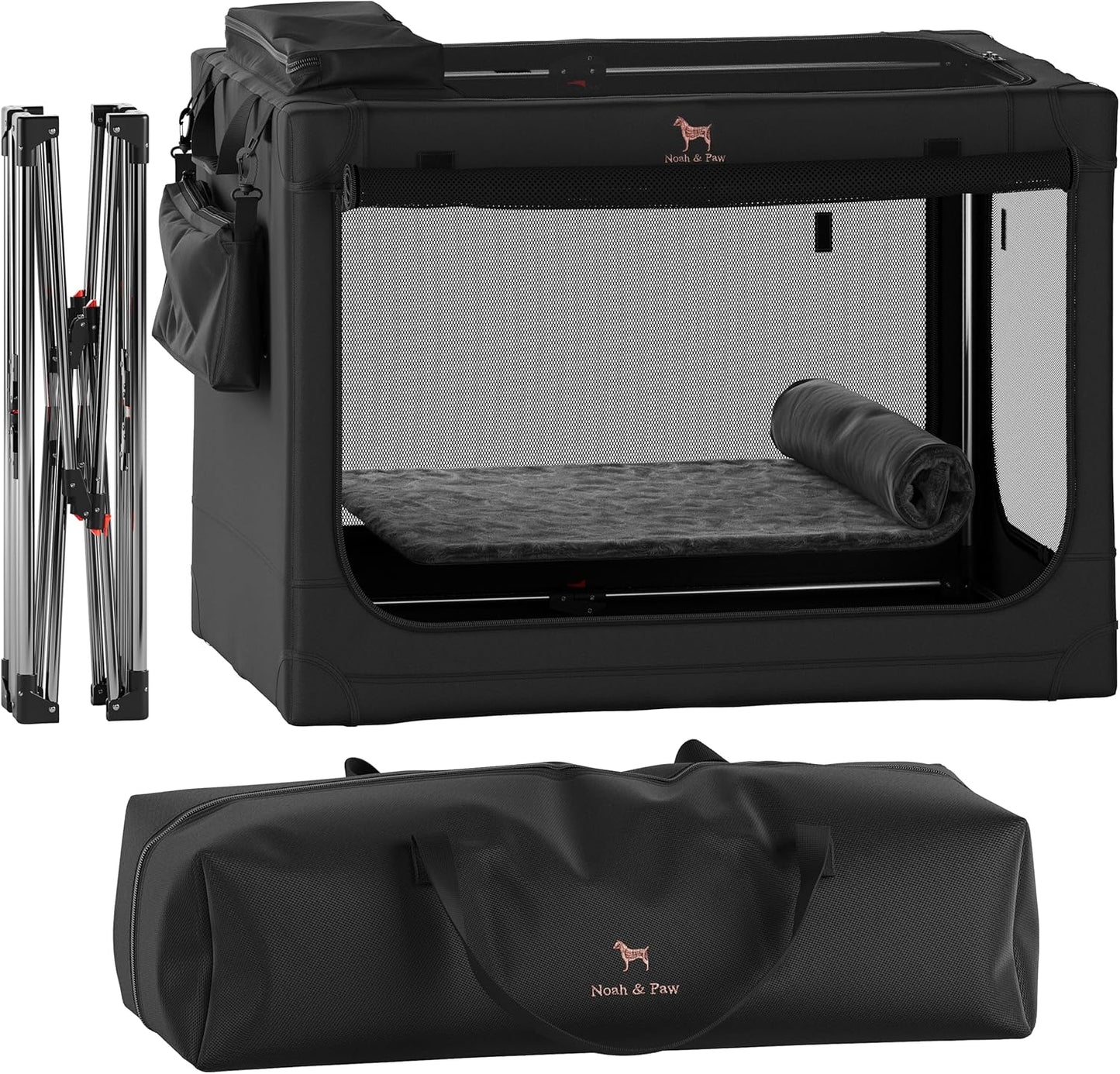 Collapsible Dog Crate 36 Inches for XL and Large Breeds