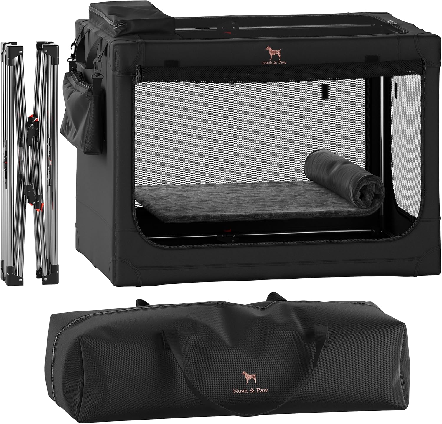 Collapsible Dog Crate 36 Inches for XL and Large Breeds