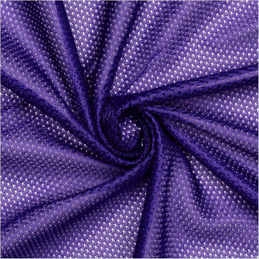 Pico Textiles Purple Polyester Micro Mesh Jersey Fabric 60in Wide