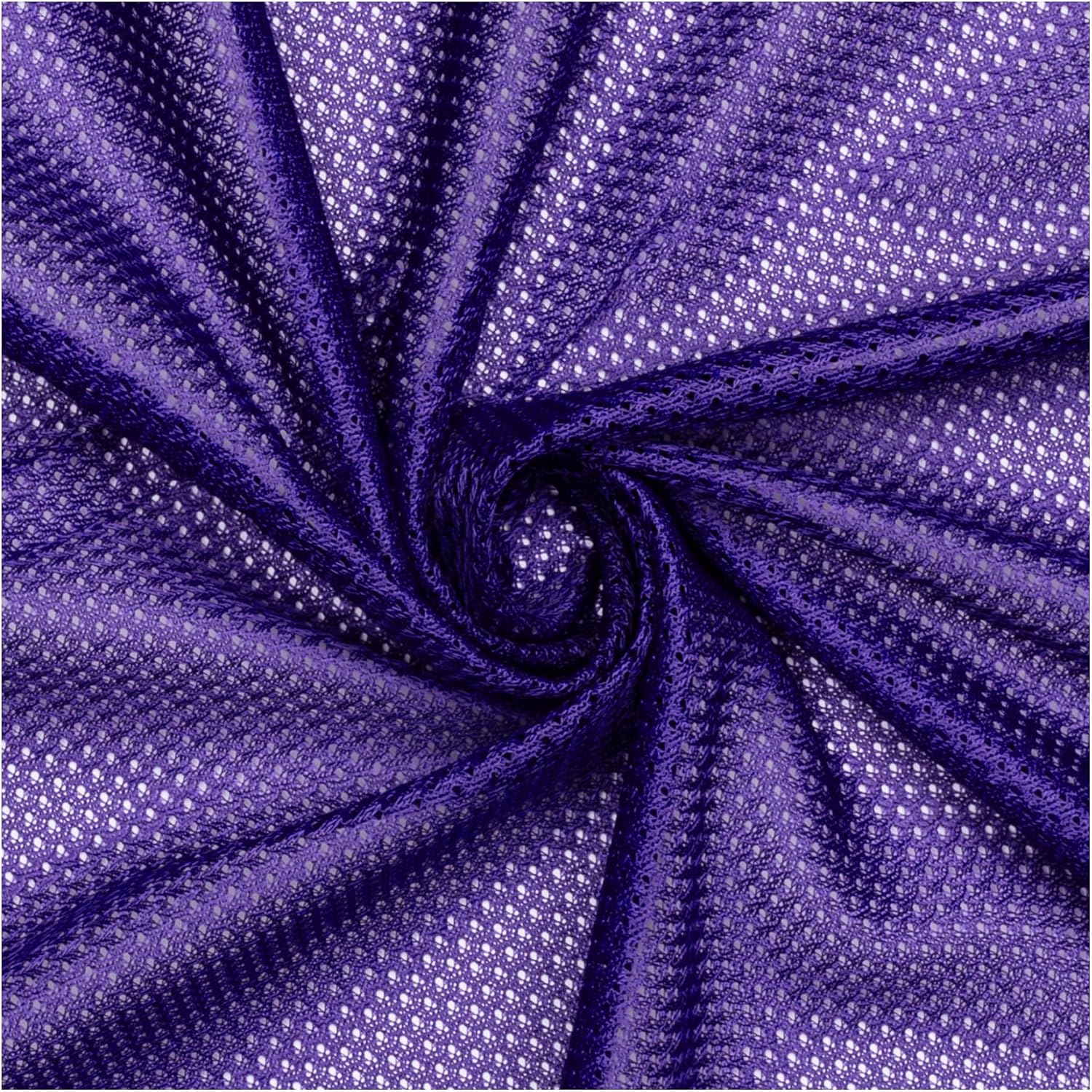Pico Textiles 20 Yards Purple Polyester Micro Mesh Jersey Fabric