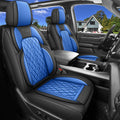 Car Seat Cover Custom Fit for Ford F150 Front Seat - Black & Blue