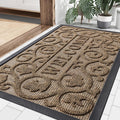 Welcome Door Mat Outside Entrance - Heavy Duty Dirt & Moisture Trap