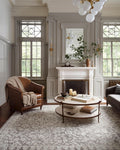 Gigi Collection GIG-01 Grey/Ivory 6ft-7in x 9ft-2in Area Rug - Classic