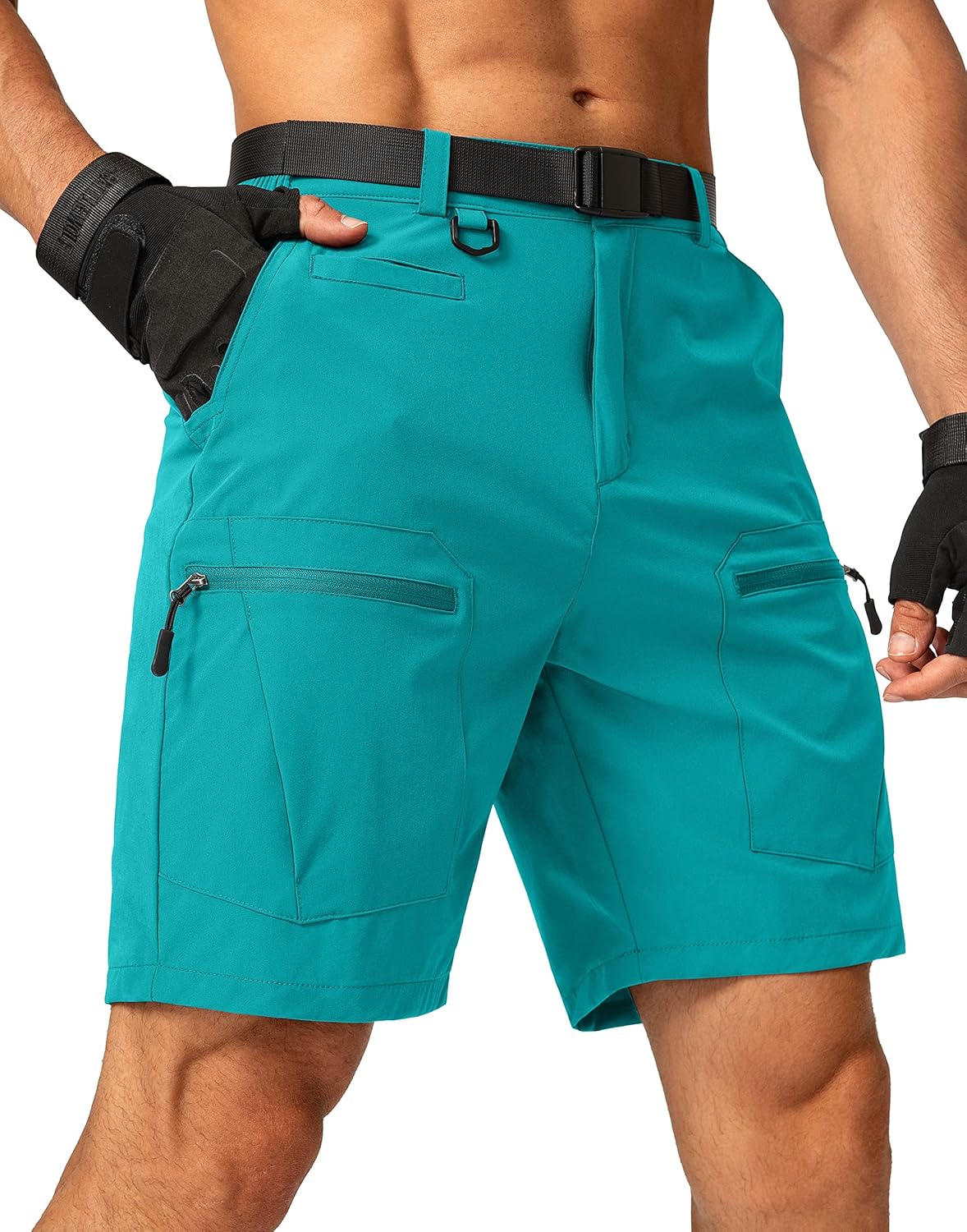 Men's Hiking Cargo Shorts Quick Dry Tactical Multi Pocket Gear
