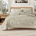 King Reversible Rustic Lodge Bear Bedspread Quilt with Shams - All