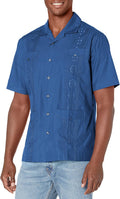 Cubavera Men's Authentic Embroidered Guayabera Shirt - Breathable