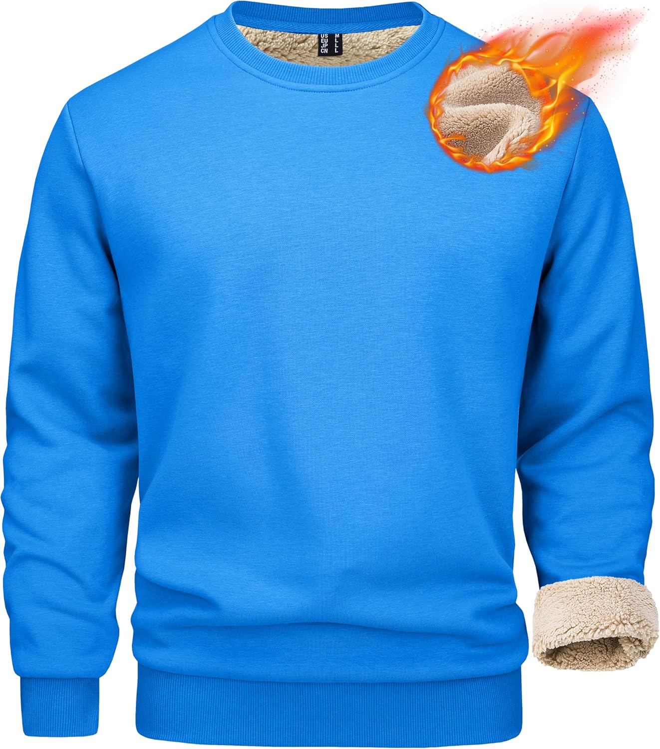 MAGCOMSEN Men's Sherpa Lined Sweatshirts for Ultimate Comfort