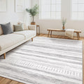 Tortania Area Rug 5x7 Washable Soft Neutral Boho Rug - Light Grey