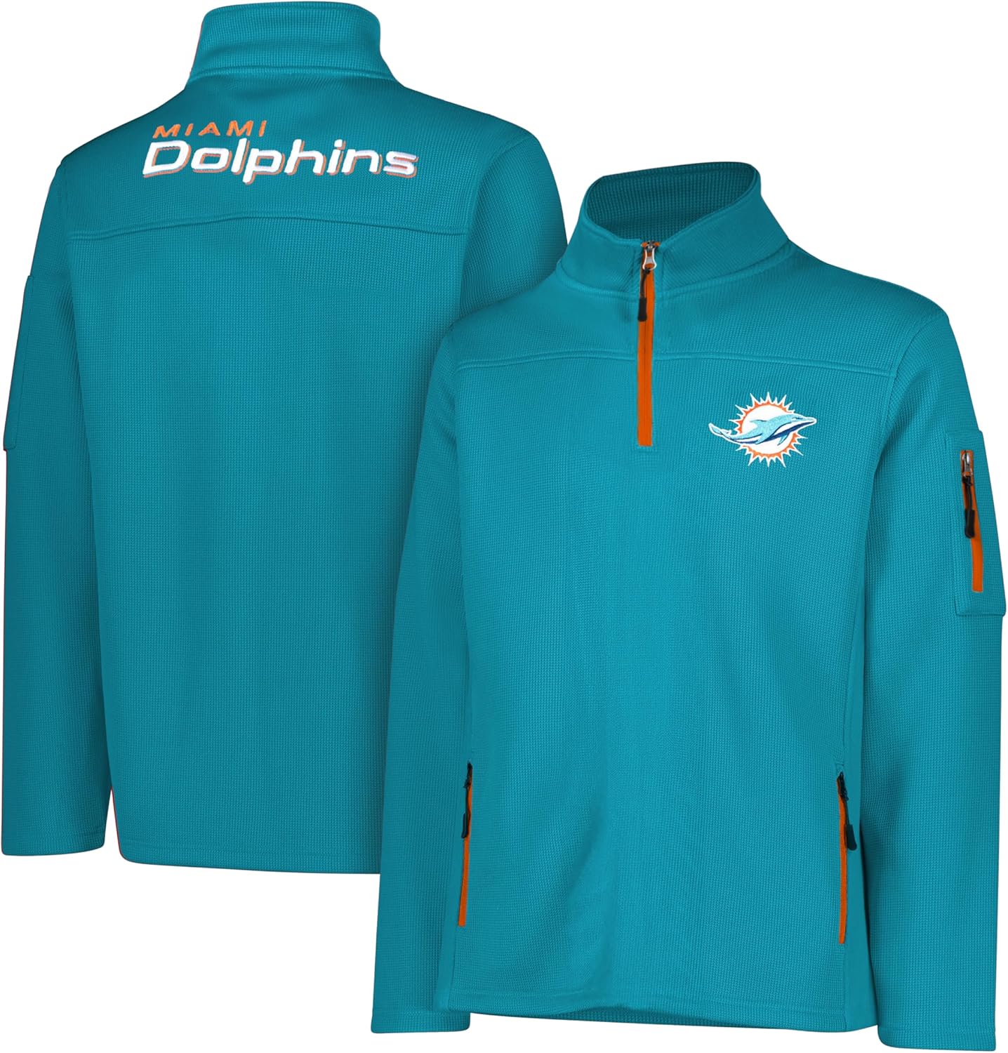 Ultra Game Men's Quarter-Zip Fleece Pullover for NFL Fans