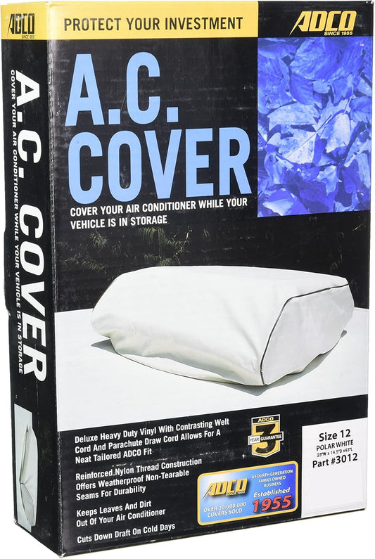 ADCO 3012 Size 12 RV Air Conditioner Cover - White
