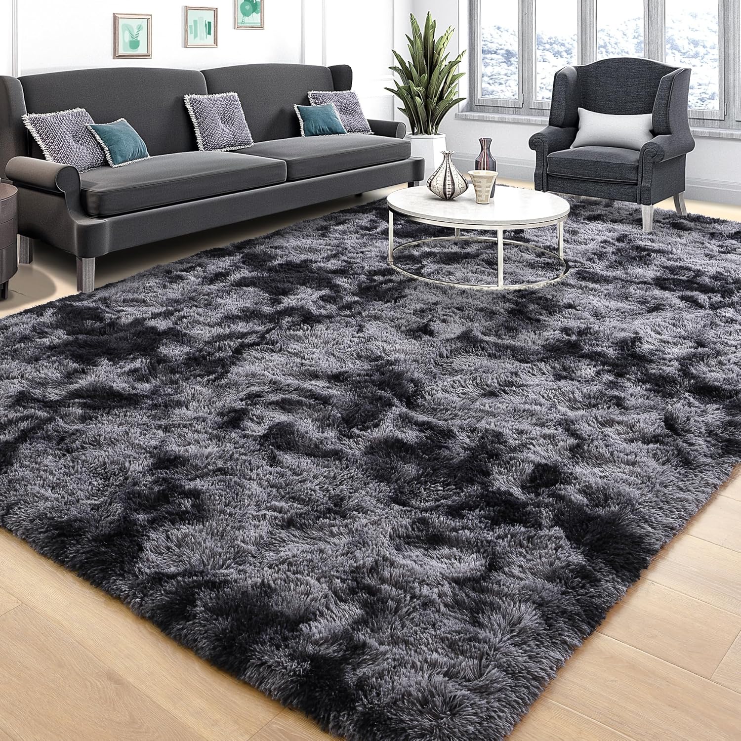 Tepook Soft Fluffy Rugs for Living Room and Bedroom Decor