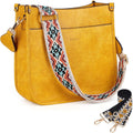 Crossbody Bag Women Vegan Leather Hobo Handbag - Removable Straps