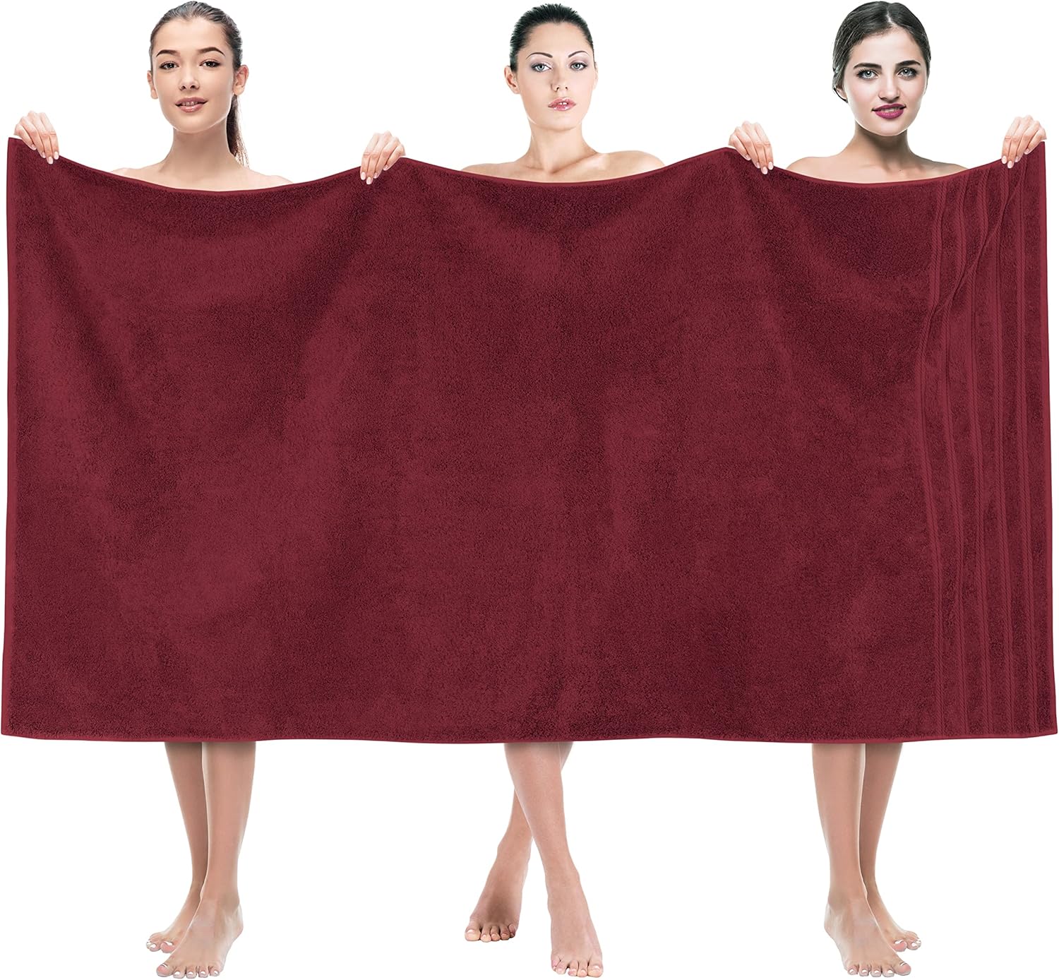 Oversized Luxury Bath Towels 35x70 in 100% Cotton for Comfort