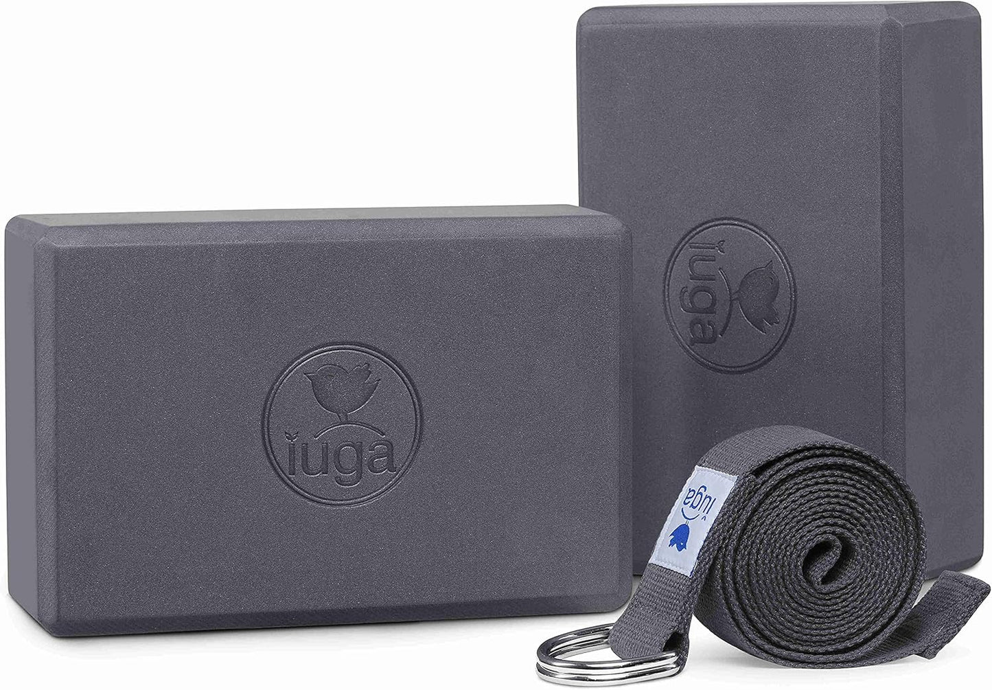 IUGA 2 Pack Yoga Blocks Set - Improve Balance & Strength!