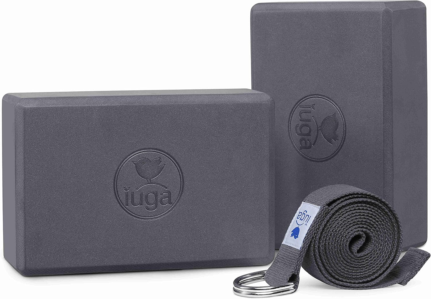 IUGA 2 Pack Yoga Blocks Set - Improve Balance & Strength!
