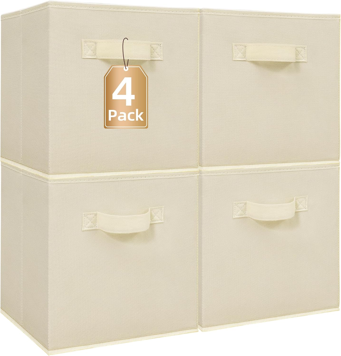 Durable 11 Fabric Storage Bins - 4 Pack