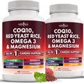 CoQ10 Red Yeast Rice Omega 3-6-9 200mg - All-In-One Heart Support